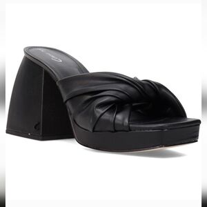 Sam Edelman Circus Black Platform Sandals Size 6.5